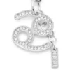 Charm Cancer Charm Cancer en métal avec strass