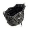 charm-d bucket s Sac seau Charm-D S-Mini en denim matelassé traité