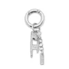 Charm-D Charm avec pendentif D en strass