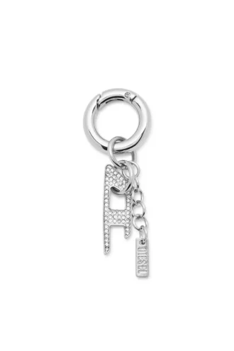 Charm-D Charm avec pendentif D en strass