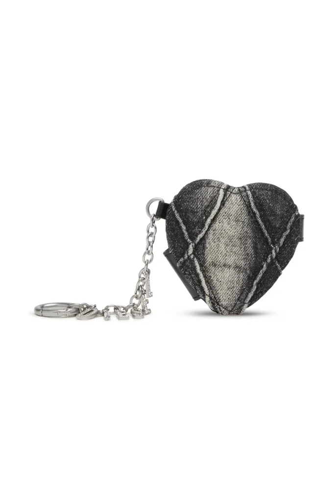 Charm-D mirror Charm miroir en denim matelassé à motif argyle