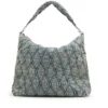 charm-d sac hobo Sac hobo Charm-D-Large en denim matelassé à motif argyle
