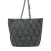 charm-d shopper m Sac Charm-D-Tote en denim matelassé