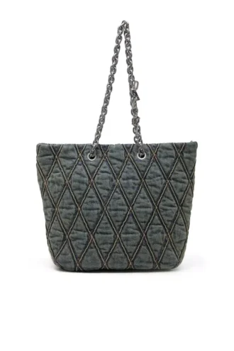 charm-d shopper m Sac Charm-D-Tote en denim matelassé