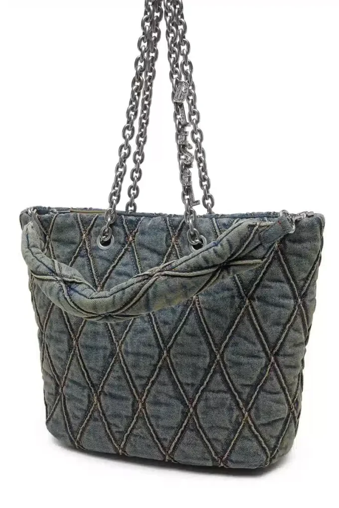 charm-d shopper m Sac Charm-D-Tote en denim matelassé