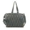 charm-d shopper Sac Charm-D-Tote en denim matelassé à motif argyle