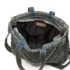 charm-d shopper Sac Charm-D-Tote en denim matelassé à motif argyle