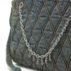 charm-d shopper Sac Charm-D-Tote en denim matelassé à motif argyle