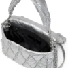 charm-d shoulder m Sac à bandoulière Charm-D en nylon métallisé matelassé