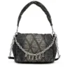 charm-d shoulder m Sac à bandoulière Charm-D M en denim matelassé