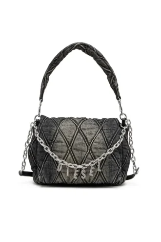 charm-d shoulder m Sac à bandoulière Charm-D M en denim matelassé