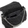 charm-d shoulder m Sac à bandoulière Charm-D M en denim matelassé