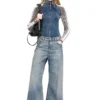 charm-d shoulder m Sac à bandoulière Charm-D M en denim matelassé