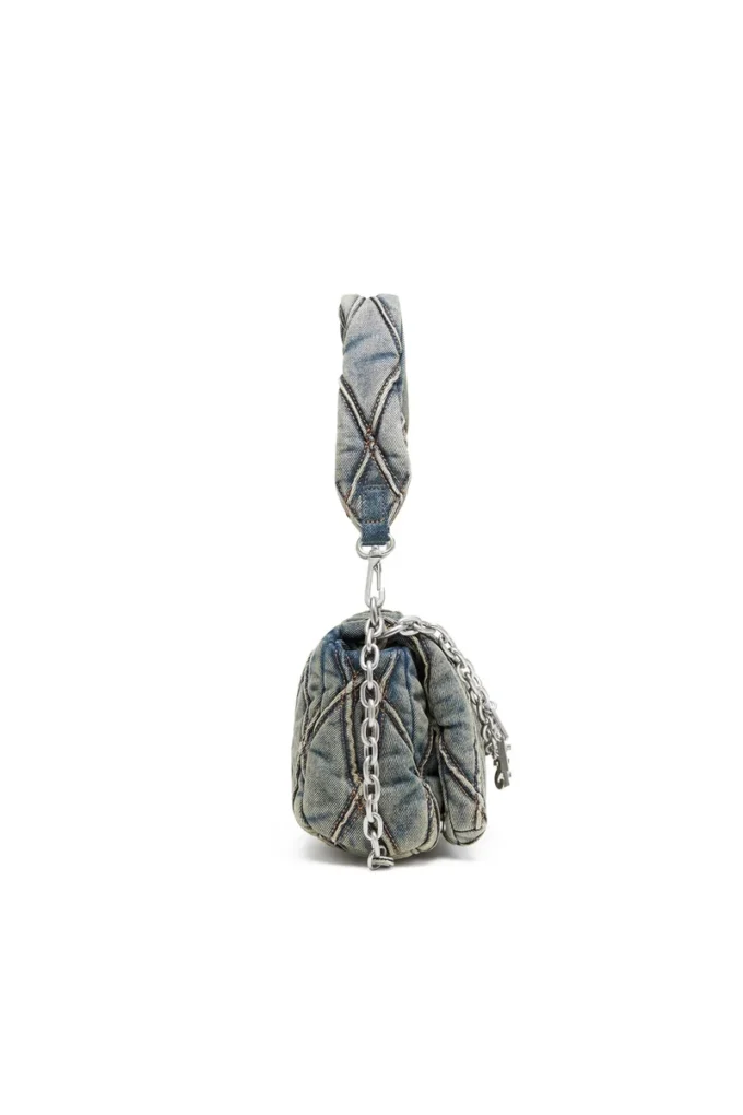 charm-d shoulder s Charm-D S-Petit sac à main en denim matelassé