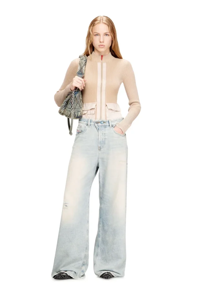 charm-d shoulder s Charm-D S-Petit sac à main en denim matelassé
