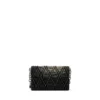 Charm-D wallet strap Portefeuille en denim matelassé à motif argyle