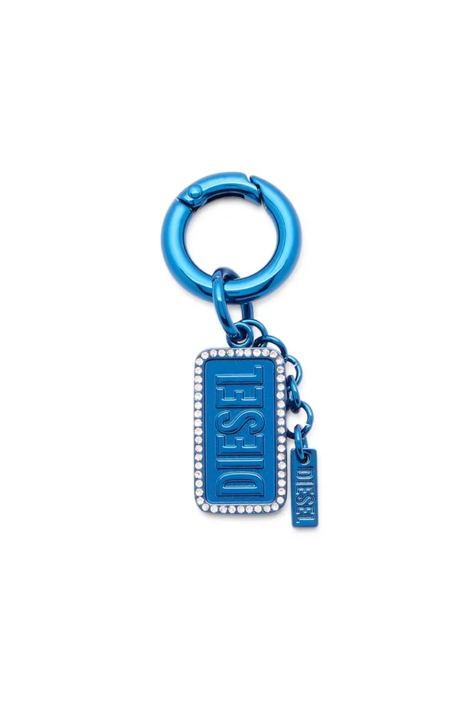 charm-diesel Porte-clés en métal avec logo Diesel et strass
