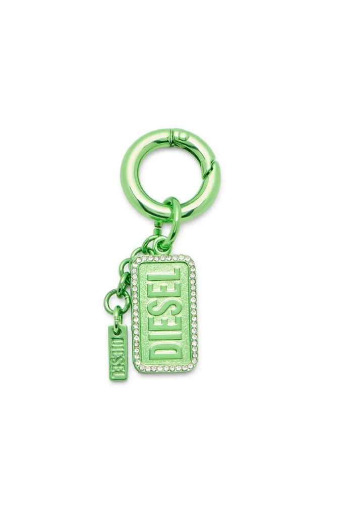 charm-diesel Porte-clés en métal avec logo Diesel et strass