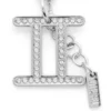 Charm Gémeaux Charm Gémeaux en métal avec strass