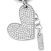 charm-heart Charm cœur en métal avec strass