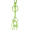 Charm ovale D Charm ovale D/porte-clés en métal et résine