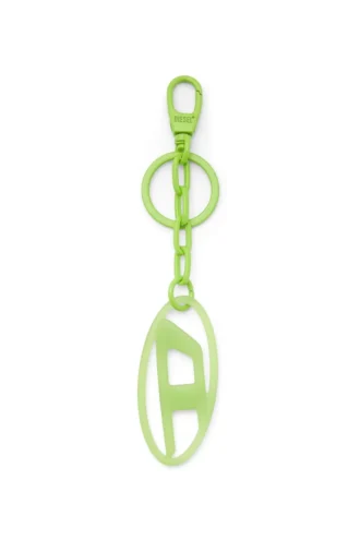 Charm ovale D Charm ovale D/porte-clés en métal et résine