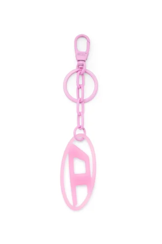 Charm ovale D Charm ovale D/porte-clés en métal et résine