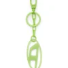 Charm ovale D Charm ovale D/porte-clés en métal et résine