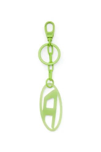 Charm ovale D Charm ovale D/porte-clés en métal et résine