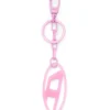 Charm ovale D Charm ovale D/porte-clés en métal et résine