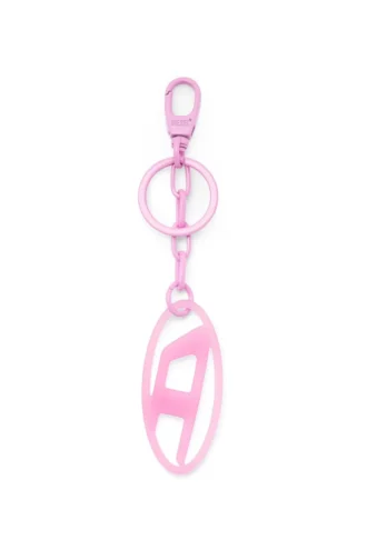 Charm ovale D Charm ovale D/porte-clés en métal et résine