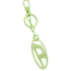 Charm ovale D Charm ovale D/porte-clés en métal et résine