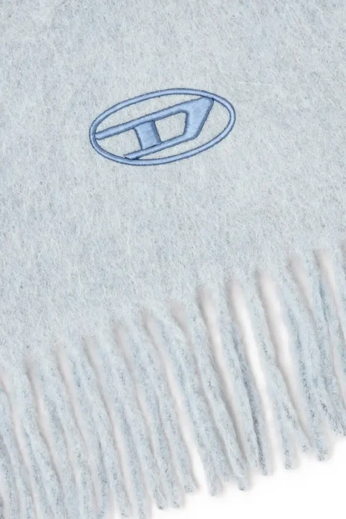 Écharpe en laine mélangée à rayures contrastées