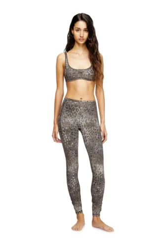chelsea-utlt Soutien-gorge de sport en nylon imprimé léopard