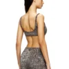 chelsea-utlt Soutien-gorge de sport en nylon imprimé léopard