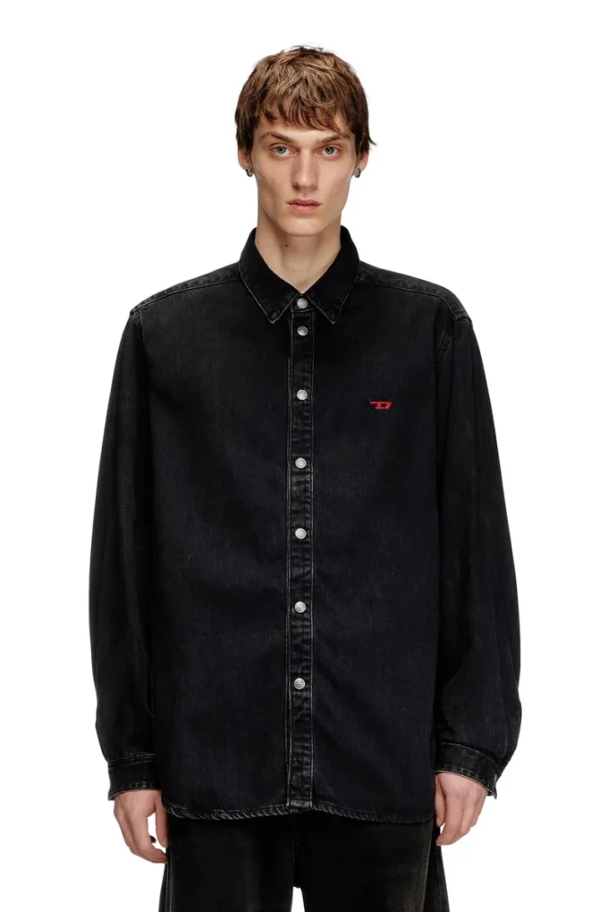 Chemise d-simply en denim Tencel