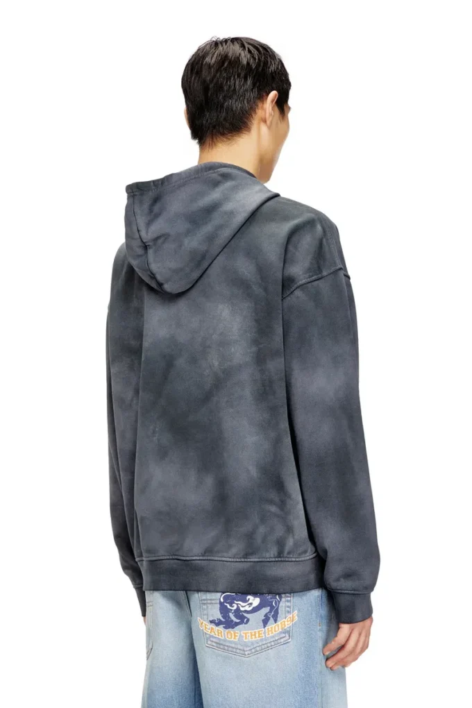 cl-s-boxt-hood-horse Sweat à capuche tie-dye avec imprimé graphique cheval
