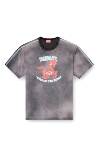 cl-t-boxt-horse T-shirt en coton avec imprimé graphique cheval