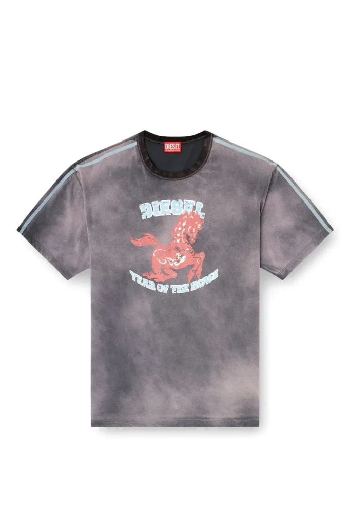 cl-t-boxt-horse T-shirt en coton avec imprimé graphique cheval