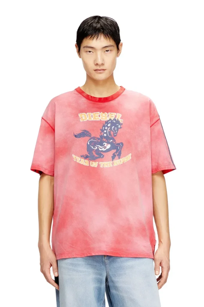 cl-t-boxt-horse T-shirt en coton avec imprimé graphique cheval