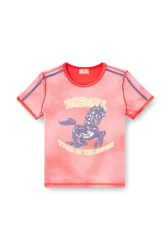 cl-t-uncutie-horse T-shirt en coton stretch avec imprimé graphique cheval
