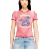 cl-t-uncutie-horse T-shirt en coton stretch avec imprimé graphique cheval