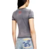 cl-t-uncutie-horse T-shirt en coton stretch avec imprimé graphique cheval