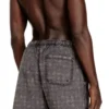conor-43-dnm Short de bain à motif pied-de-poule délavé
