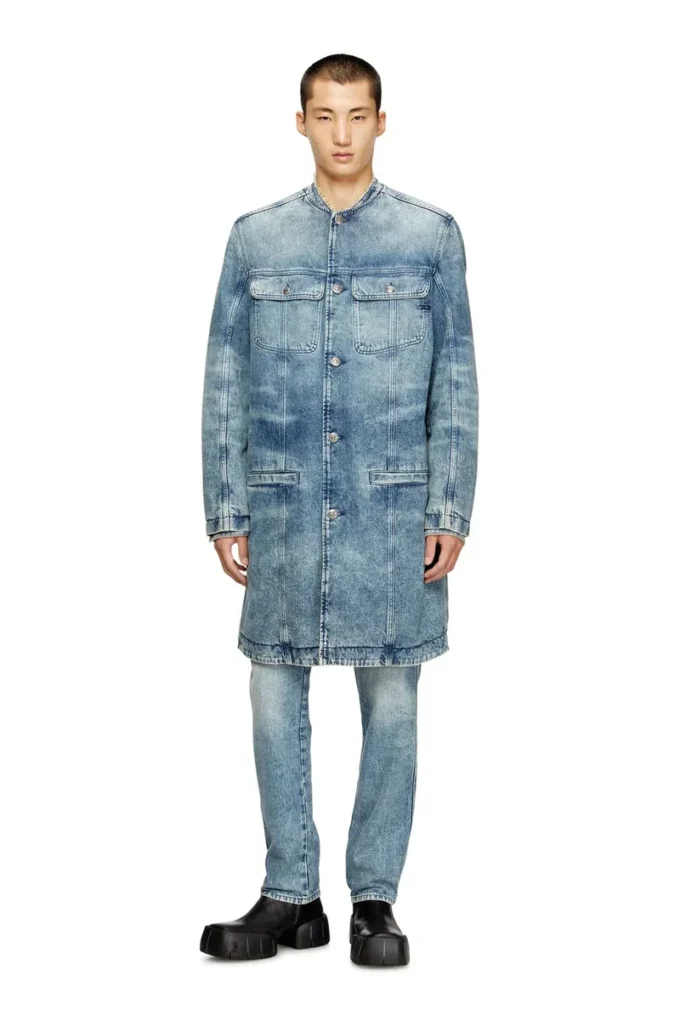 d-aberd-fsh1 Manteau en denim coton-chanvre laserisé