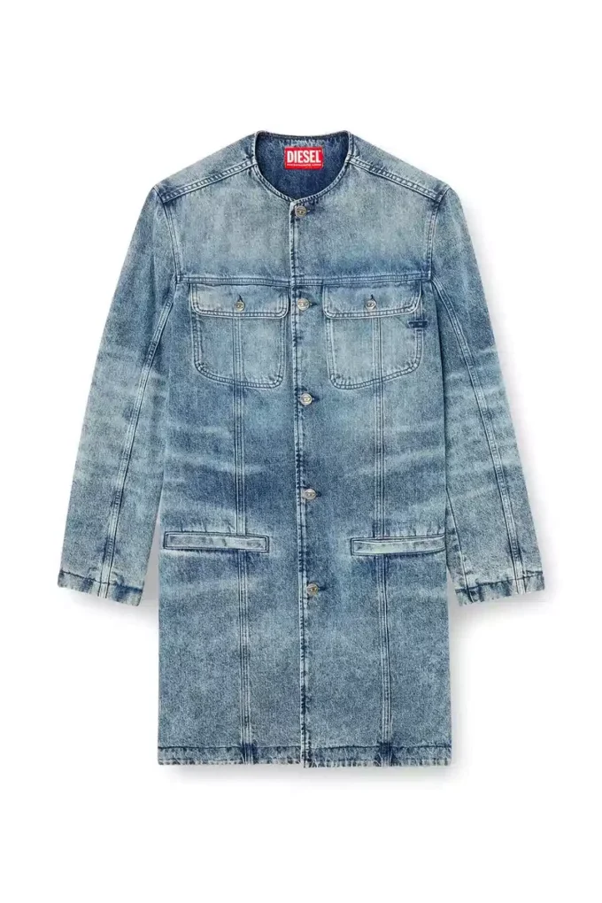 d-aberd-fsh1 Manteau en denim coton-chanvre laserisé