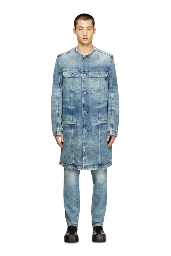 d-aberd-fsh1 Manteau en denim coton-chanvre laserisé