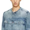 d-aberd-fsh1 Manteau en denim coton-chanvre laserisé