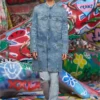 d-aberd-fsh1 Manteau en denim coton-chanvre laserisé