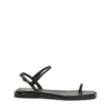 d-amber infra 0 D-AMBER – Sandales en cuir avec logo métallique